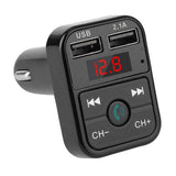 Max Maxb Wireless Bluetooth CarFM Transmitter Support TF Card Dual USB Charger Black