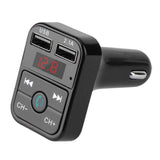 Max Maxb Wireless Bluetooth CarFM Transmitter Support TF Card Dual USB Charger Black