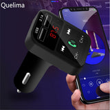 Max Maxb Wireless Bluetooth CarFM Transmitter Support TF Card Dual USB Charger Black