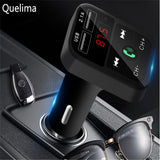 Max Maxb Wireless Bluetooth CarFM Transmitter Support TF Card Dual USB Charger Black