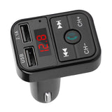 Max Maxb Wireless Bluetooth CarFM Transmitter Support TF Card Dual USB Charger Black