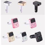 Max Maxb Wireless Bluetooth CarFM Transmitter Support TF Card Dual USB Charger Pink
