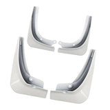 Maxbell White Car Mud Flap Front and Rear Wheel Guard Fender for Tesla Model 3 16-19