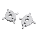 Maxbell 2 Pieces Headlight Washer Covers Cruciform Swivel  Pivot For Jaguar X/S Type