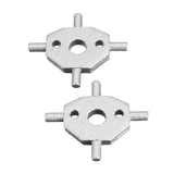 Maxbell 2 Pieces Headlight Washer Covers Cruciform Swivel  Pivot For Jaguar X/S Type