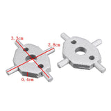 Maxbell 2 Pieces Headlight Washer Covers Cruciform Swivel  Pivot For Jaguar X/S Type