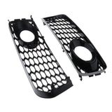 Max Maxb FRONT BUMPER FOG LIGHT GRILLE COVER for A5 S-Line S5 B8 RS5 08 Black Frame