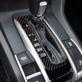 Max Maxb Carbon Fiber Car Interior Gear Shift Frame Trim for Honda Auto Part