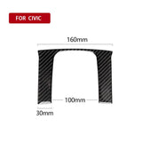 Max Maxb Carbon Fiber Inner Gear Shift Box Panel Decor Cover Trim for Honda Auto Part