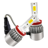 Max Maxb Auto Car COB LED Fog Headlight Bulbs Conversion Kit Hi/Lo Beam Lamps H11