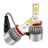 Max Maxb Auto Car COB LED Fog Headlight Bulbs Conversion Kit Hi/Lo Beam Lamps H11