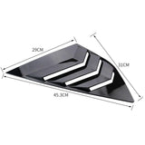 Max Maxb Car Rear Window Blinds Side Louvers Vent for Ford Focus ST RS MK3 2012-2018