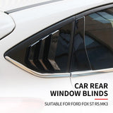 Max Maxb Car Rear Window Blinds Side Louvers Vent for Ford Focus ST RS MK3 2012-2018