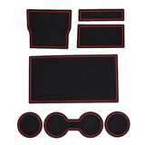 Max Maxb Gate slot pad For Tesla Model Accessories AntiSlip Mat Auto Cup Holder Red