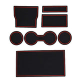 Max Maxb Gate slot pad For Tesla Model Accessories AntiSlip Mat Auto Cup Holder Red
