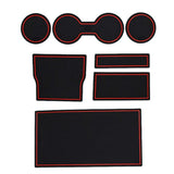 Max Maxb Gate slot pad For Tesla Model Accessories AntiSlip Mat Auto Cup Holder Red