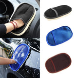 Max Maxb Car Cleaning Brushes Polishing Mitt Brush Clean Wool Car Wash Glove Black
