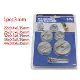 Max Maxb 5 Pieces Cutting Blade Discs Wheels 22mm-44mm w/ 3.2mm Mandrel Rotary Tool