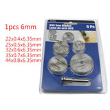 Max Maxb 5 Pieces Cutting Saw Blade Discs Wheels 22mm-44mm w/6mm Mandrel Rotary Tool