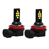 Max 12-SMD 3030 LED Headlight Foglight 60W Hi-Lo Beam Driving DRL