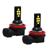 Max 12-SMD 3030 LED Headlight Foglight 60W Hi-Lo Beam Driving DRL