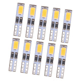 Max 10X White T5-5630-2SMD LED Bulbs High Power Super Bright for Indicator Light