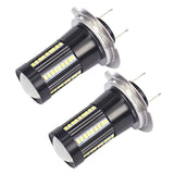 Maxbell 2 PCS H7 2016 66SMD LED 12V Auto Car Fog Light Headlight Bulbs