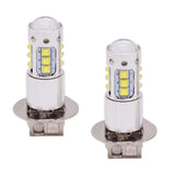 Maxbell H3 80W XBD 16 LED 12V Auto Car Headlight Daytime Running Fog Light DRL