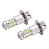 Maxbell H3 80W XBD 16 LED 12V Auto Car Headlight Daytime Running Fog Light DRL