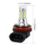 Maxbell 2 Packs H8/H11 80W XBD 16SMD LED 12V Auto Car Fog Light Headlight Bulbs