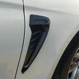 Maxbell Carbon Fiber Air Vent Hood Intake Fender Cover Trim for BMW