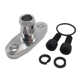 Maxbell 18mm Barb Garrett T3 T4 T04B Billet Aluminum Turbo Oil Drain Return Flange