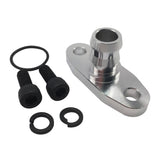 Maxbell 18mm Barb Garrett T3 T4 T04B Billet Aluminum Turbo Oil Drain Return Flange