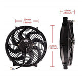 Maxbell Universal 14" Electric Radiator Cooling Fan Assembly 2250CFM for Car Vehicle