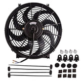 Maxbell Universal 14" Electric Radiator Cooling Fan Assembly 2250CFM for Car Vehicle