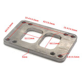 Maxbell T6 to T4 Turbo Manifold Flange adapter Divided Exhaust SS Steel 8 Holes