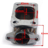 Maxbell T3 to T3 Turbo Adapter Flange Cast 38mm external wastegate Relocation