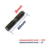 Maxbell 9 x Turbo Studs +Lock Nut For Nissan S13 S14 S15 CA18 Garrett T2 T25 T28 Tu