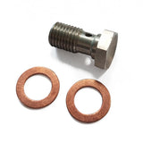 Maxbell 304 Stainless Steel Brake Fitting - Banjo Bolt M10x1.25 L20mm