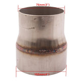 Maxbell Stainless Steel Piping Exhaust Reducer 3" to 4" Universal for Car Auto Truck