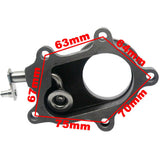 Maxbell T3/T4 5-Bolt Turbo Discharge Convert To 2.5" V-Band Flange Adaptor Cast Iron