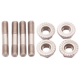 Maxbell 4 Sets New Stainless Steel Stud Nuts M8X1.25 With Flange For T25 T28 Turbo