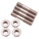 Maxbell 4 Sets New Stainless Steel Stud Nuts M8X1.25 With Flange For T25 T28 Turbo