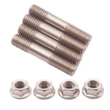 Maxbell 4 Sets New Stainless Steel Stud Nuts M8X1.25 With Flange For T25 T28 Turbo