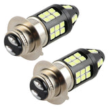 Maxbell 2x LED Lights H6M 6000K 100W LED Headlight Projector Motorcycle Hi/Lo Bulb