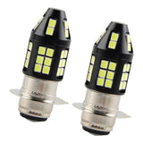 Maxbell 2x LED Lights H6M 6000K 100W LED Headlight Projector Motorcycle Hi/Lo Bulb