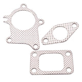 Max Maxb T3/T4 Turbo 5 Bolt Turbocharger Downpipe Gasket Combo Kit For Universal