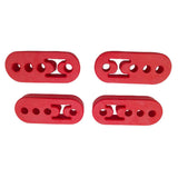 Max Maxb Universal Polyurethane Muffler Exhaust Hanger Hangers 4PCS Red