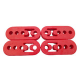 Max Maxb Universal Polyurethane Muffler Exhaust Hanger Hangers 4PCS Red