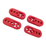 Max Maxb Universal Polyurethane Muffler Exhaust Hanger Hangers 4PCS Red